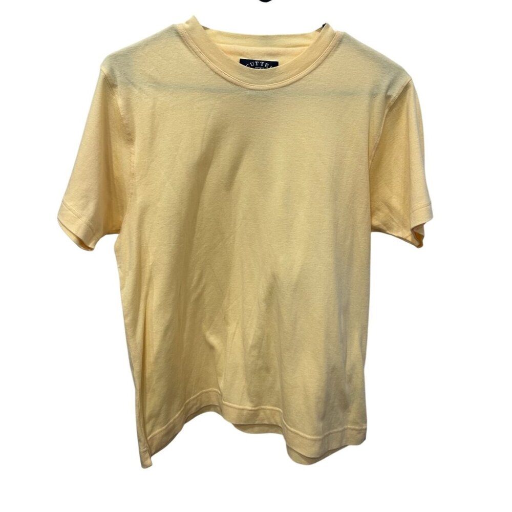 Cutter & Buck Ladies Yellow Cotton T-Shirt Size Small